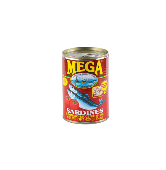MEGA SARDINES IN TOMATO SAUCE HOT REG 425 GM