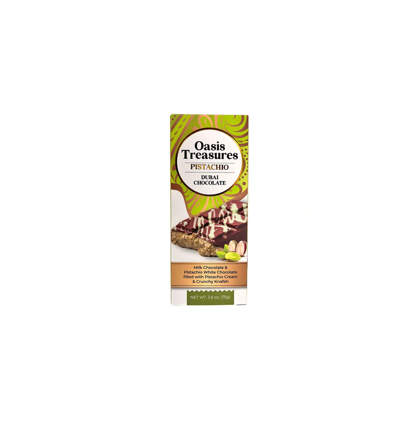 OASIS TREASURE KNAFEH CHOCO BAR 70 GRAMS