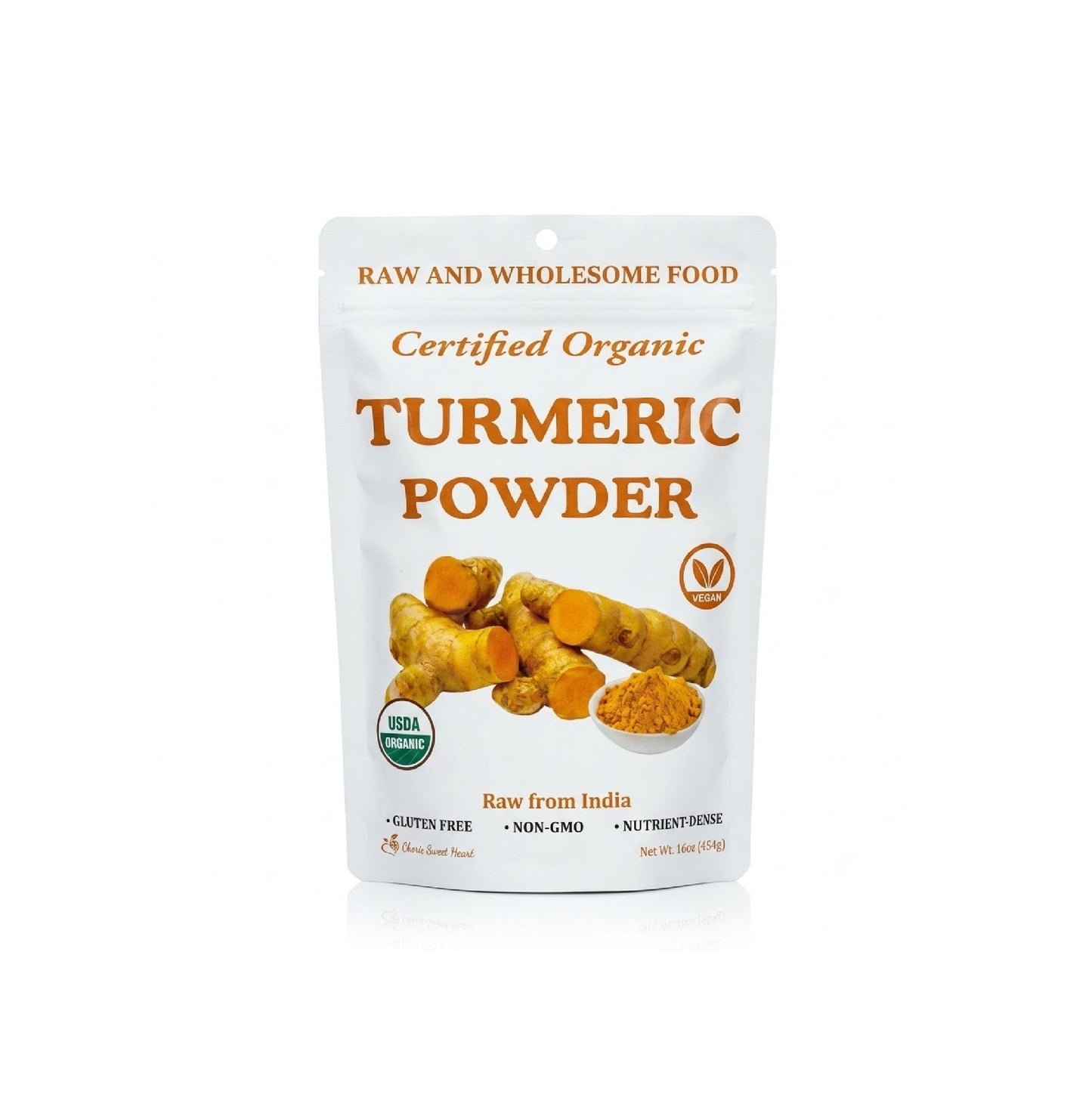 RAW AND WHOLESOME FOOD CERTIFIED ORGANIC TURMERIC POWDER