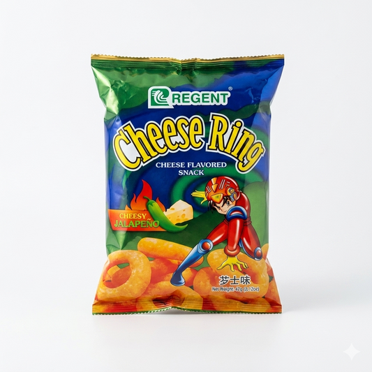 REGENT CHEESE RING JALAPENO  65 G
