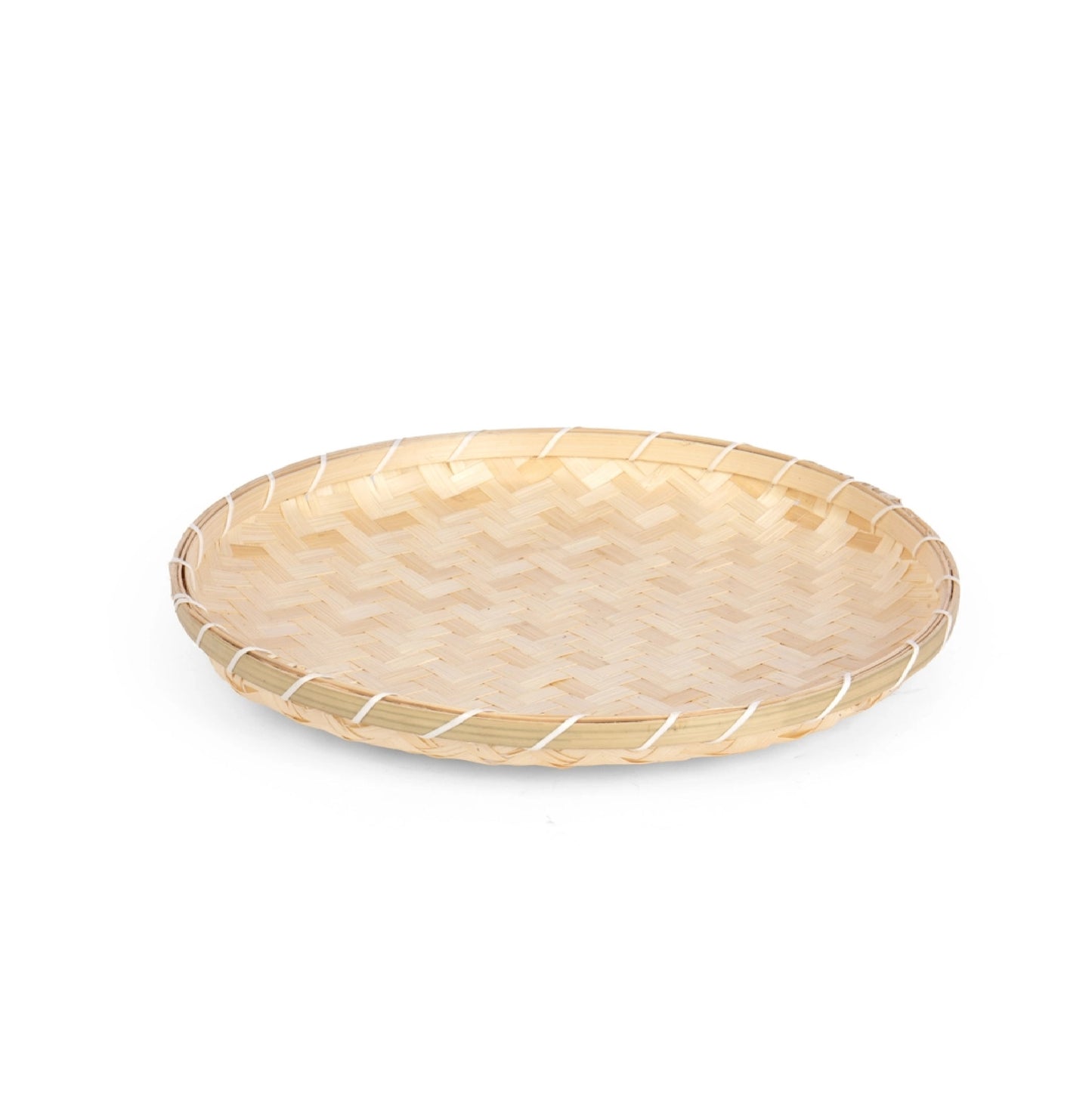 Round Bamboo Tray