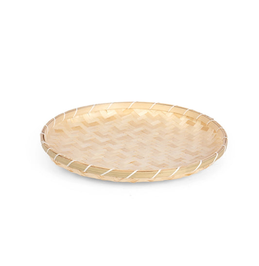Round Bamboo Tray