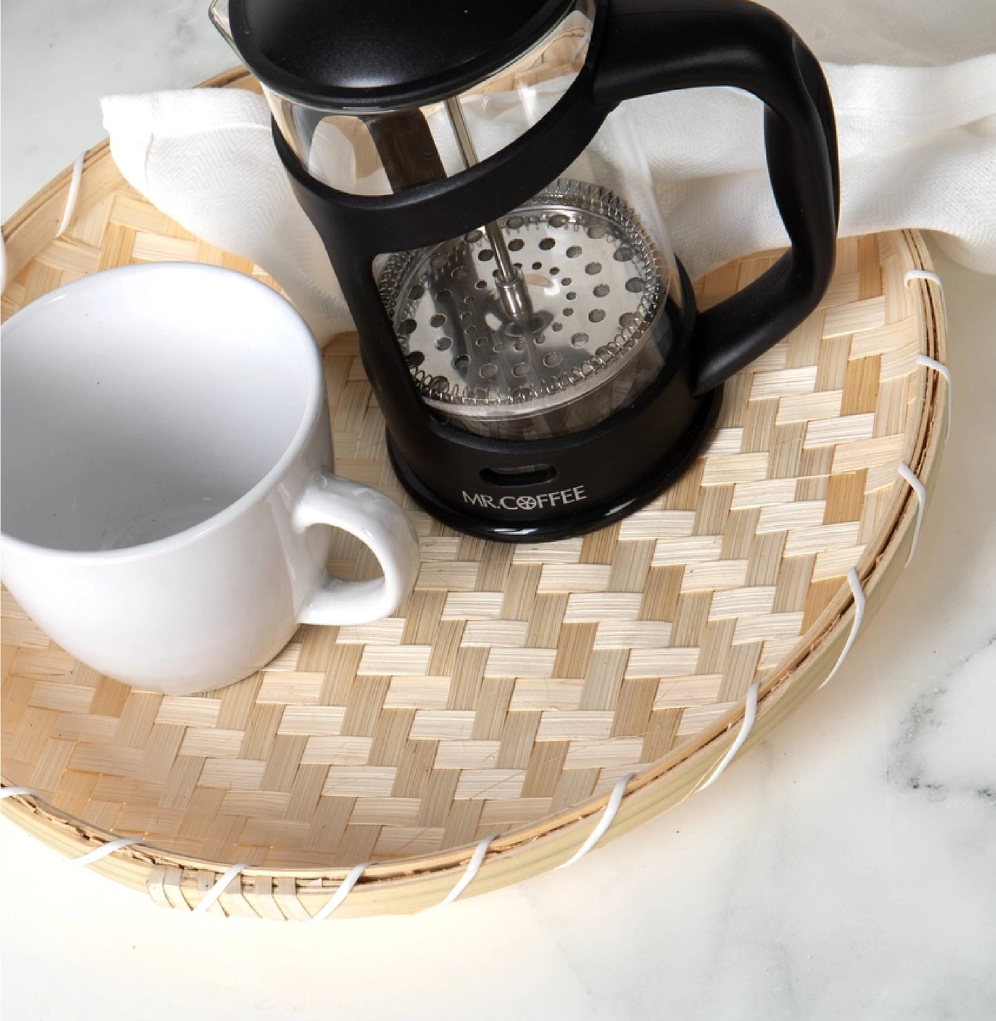 Round Bamboo Tray