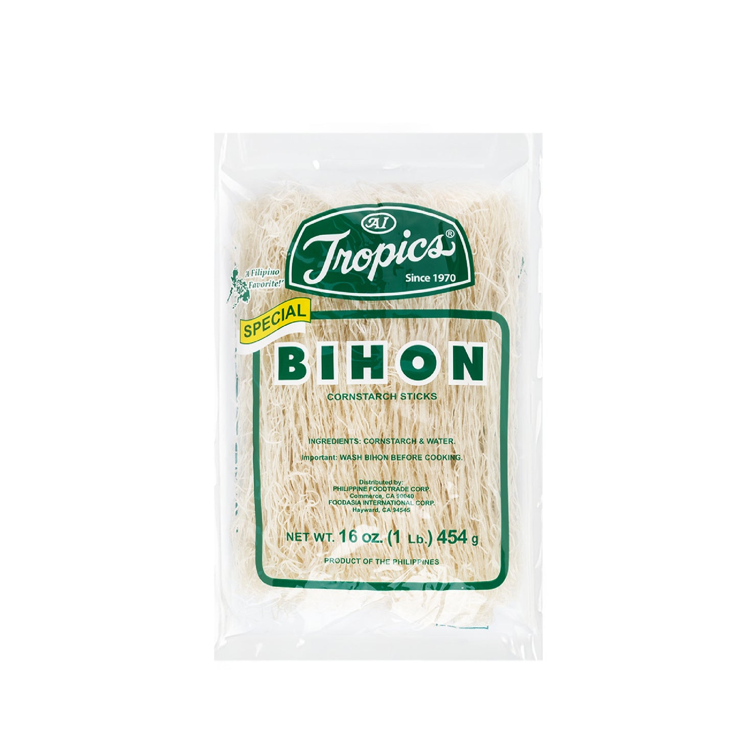 TROPICS BIHON CORNSTARCH STICK 16 OZ