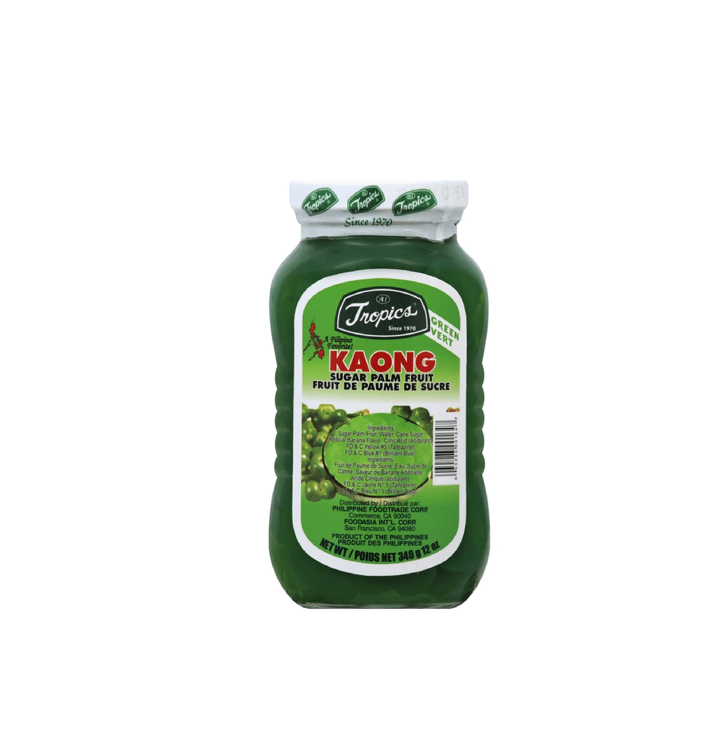 TROPICS KAONG SUGAR PALM GREEN 12 OZ