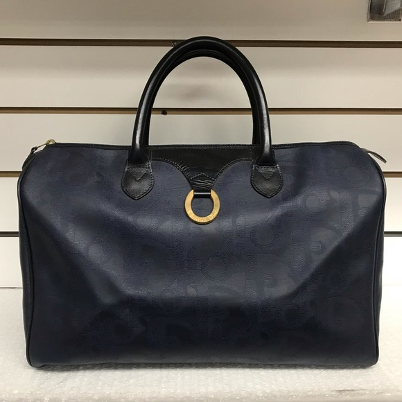 CHRISTIAN DIOR DUFFLE BAG VINTAGE NAVY