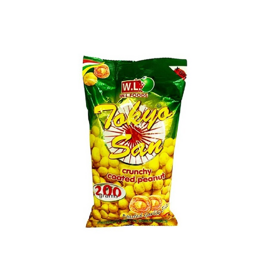 W.L FOODS TOKYO SAN CRUNCHY COATED PEANUTS 200 GRAMS