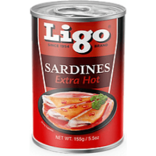 LIGO SARDINES IN TOMATO SAUCE EXTRA HOT 5.5 OZ