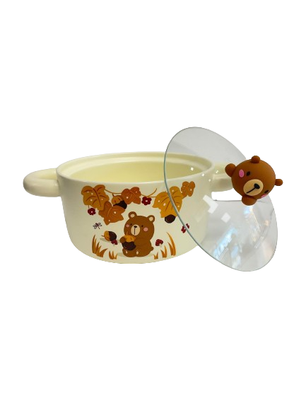 Cute Bear 30oz Bowl with Lid