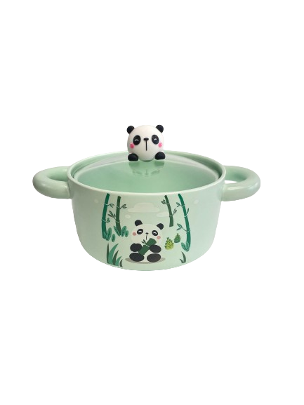 Cute Panda 30oz Bowl with Lid