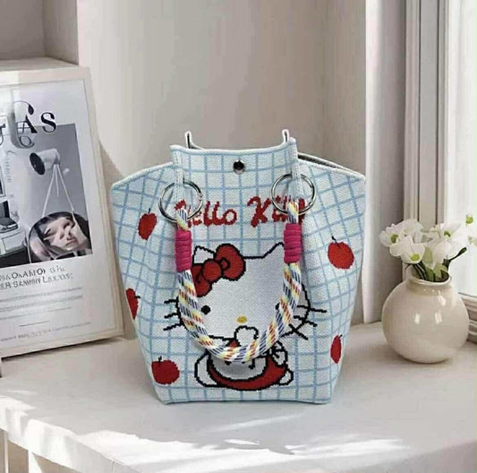 HELLO KITTY TOTE BAG BLUE