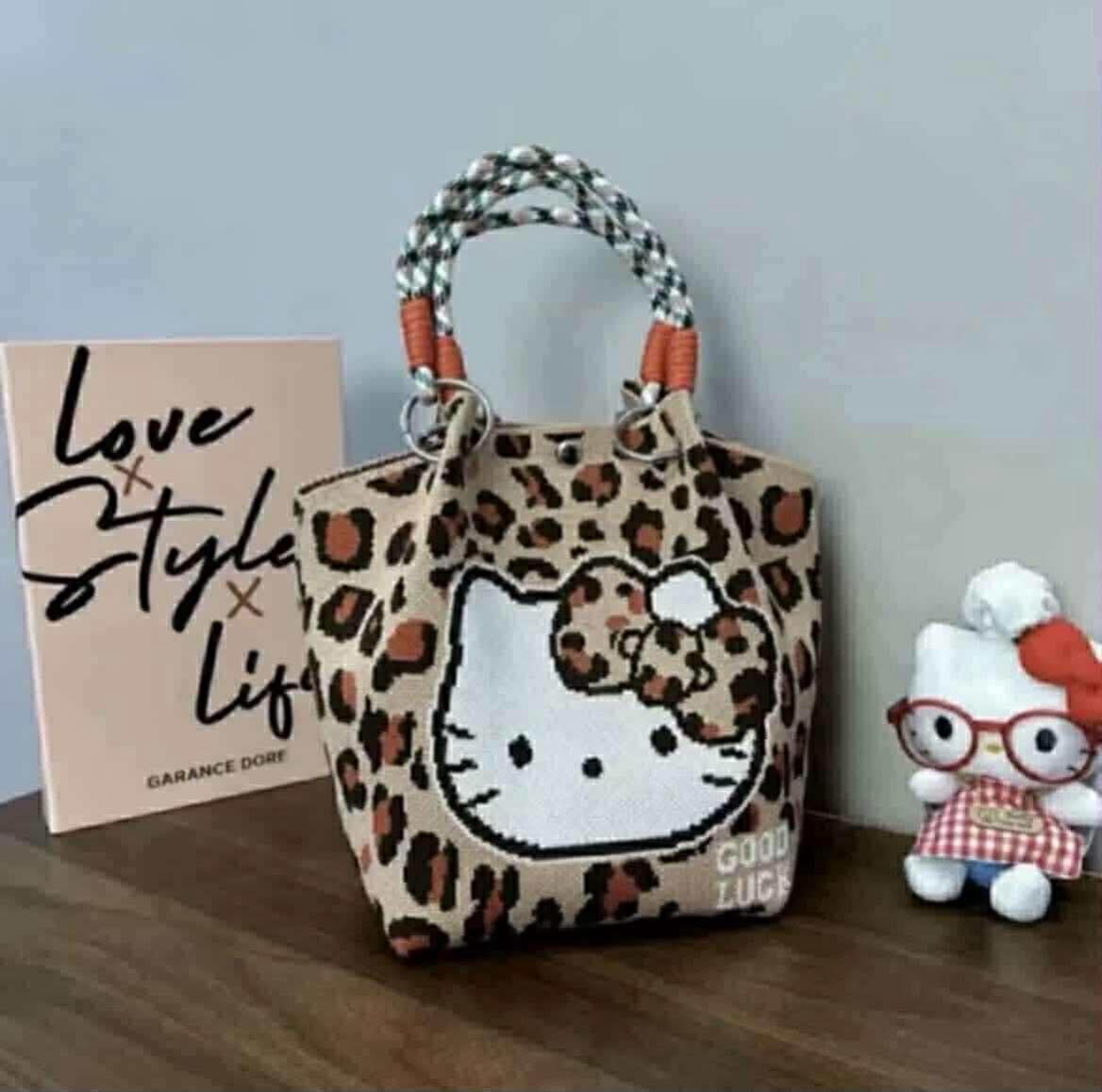 HELLO KITTY TOTE BAG LEOPARD