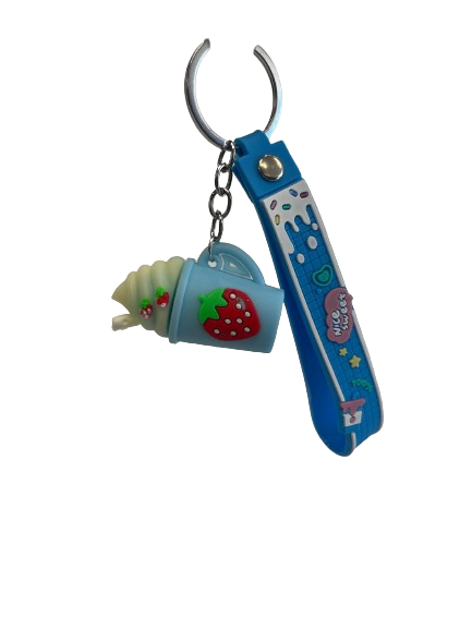 KEYCHAIN - ICE CREAM BLUE