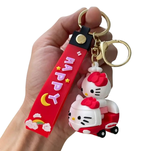 KEYCHAIN - HELLO KITTY DOLL CAR