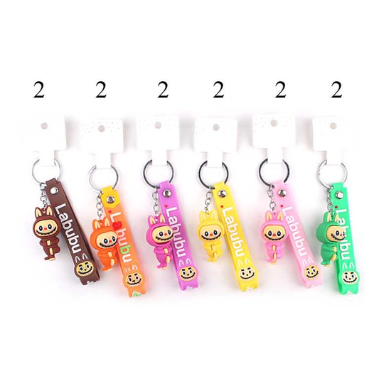 Monster Bunny Labubu Character Strap Keychains