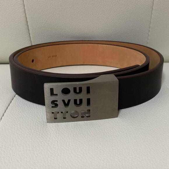 LOUIS VUITTON BELT SIZE 85/34 EUC LB0033 FIRMPRICE