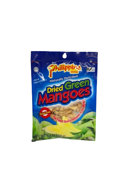 PHILIPPINE BRAND DRIED GREEN  MANGOES 3.5 OZ
