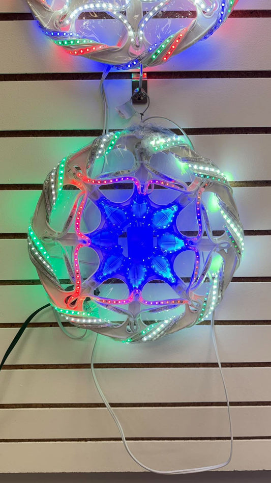 CHRISTMAS PAROL WITH LED LIGHTS 12"