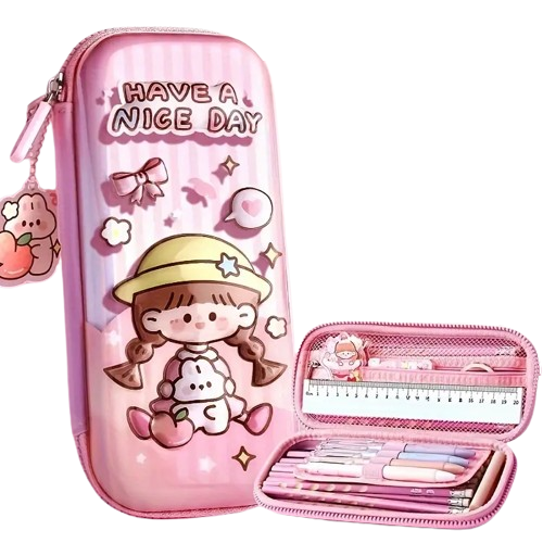 Princess-Themed 3D Large Capacity Pencil Case