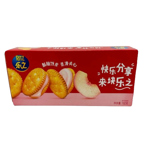RITZ SALT CRACKERS WITH PEACH FILLING 182 GRAMS