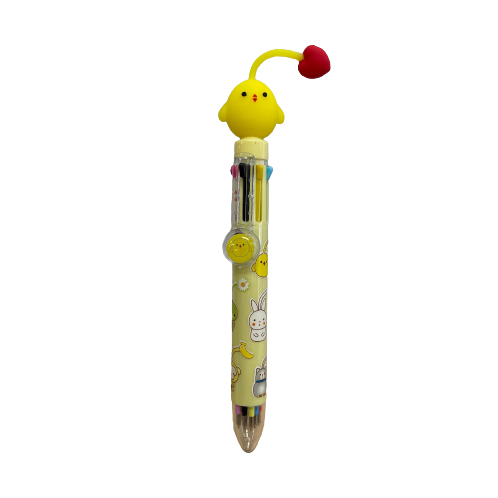 YELLOW CHICK 8 COLOR BALLPOINT PEN
