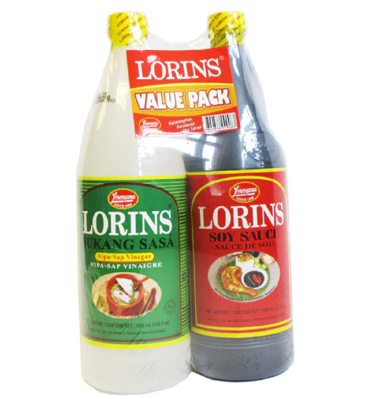 LORINS VALUE PACK VINEGAR/SOYSAUCE 1000ML