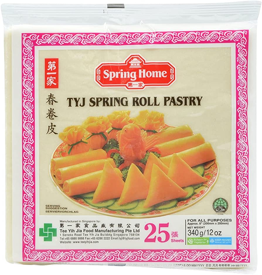 TYJ TEE YIH JIA SPRING ROLL WRAPPER 8"