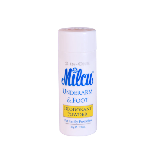 MILCU 2 IN 1 UNDERARM AD FOOT DEODORANT 40 GRAMS