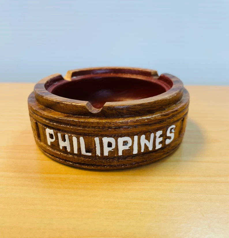 PHILIPPINES WOODEN ASHTRAY