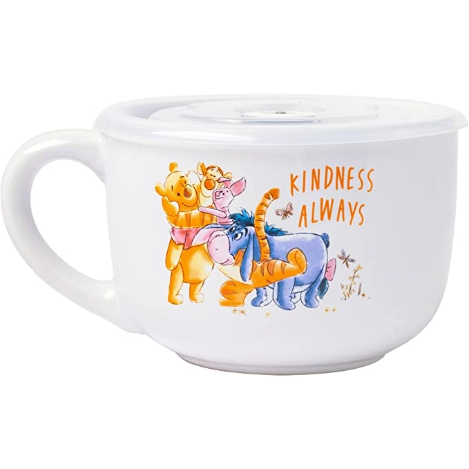 Winnie the Pooh 24oz Ceramic Soup Mug with Vented Lid