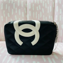 Load image into Gallery viewer, CHANEL LOGO LAMBSKIN ZIP AROUND CLUTCH POUCH
