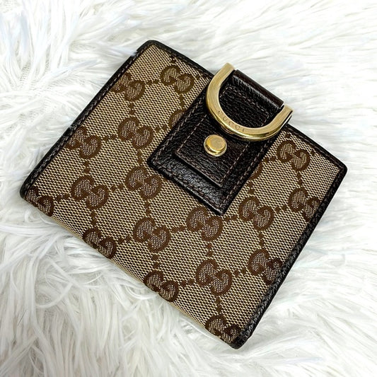 GUCCI BIFOLD MONOGRAM WEBLINE GG WALLET VGC