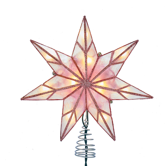 KA UL 3153 - PINK CAPIZ STAR TREE TOPPER