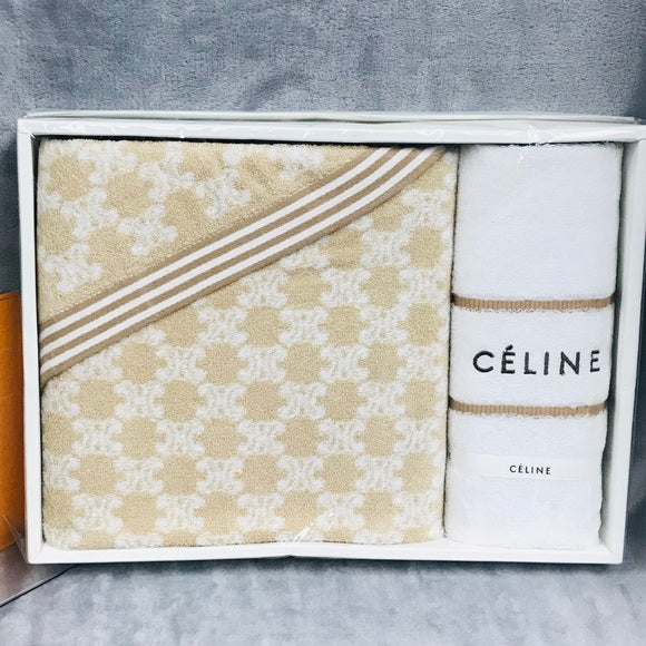 CELINE 2 PC BATH/HAND TOWEL GIFT SET NEW❌FIRM❌