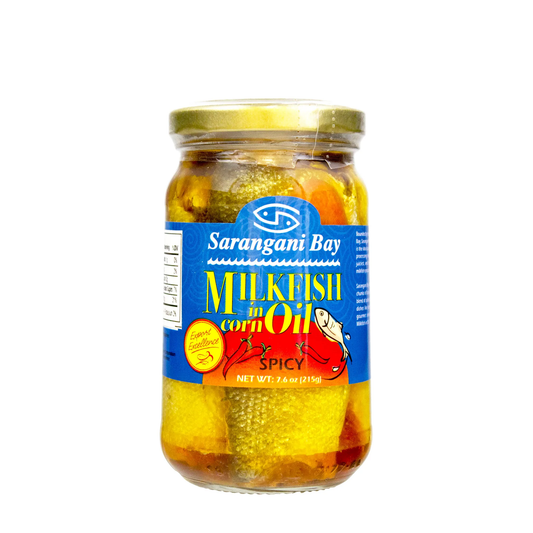 SARANGANI BOTTLED MILKFISH SPICY  IN OIL 8 OZ