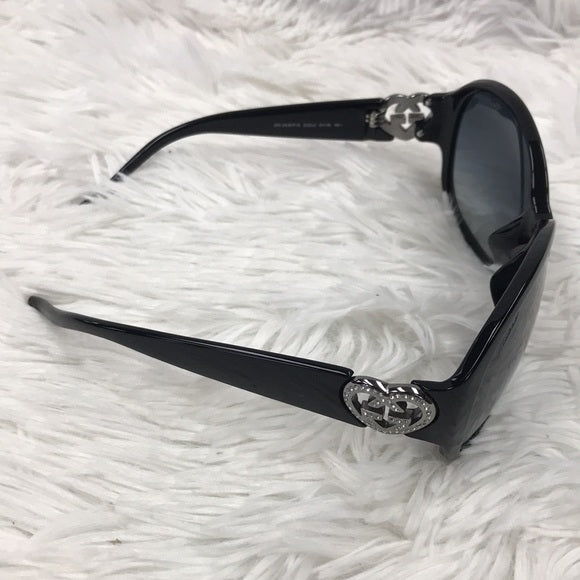 GUCCI INTERLOCKING HEART CRYSTAL SUNGLASSES MEDIUM