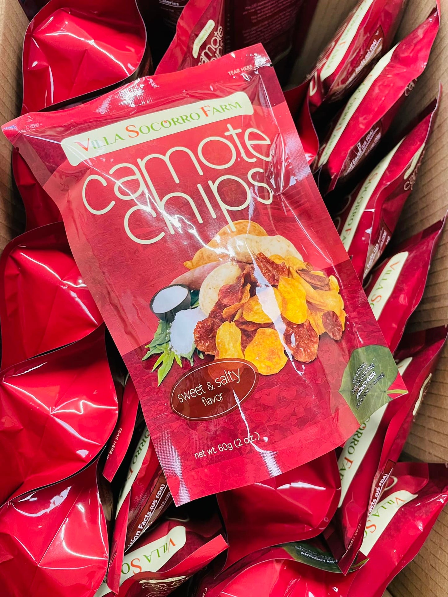 VILLA SOCORRO FARM CAMOTE CHIPS 60G