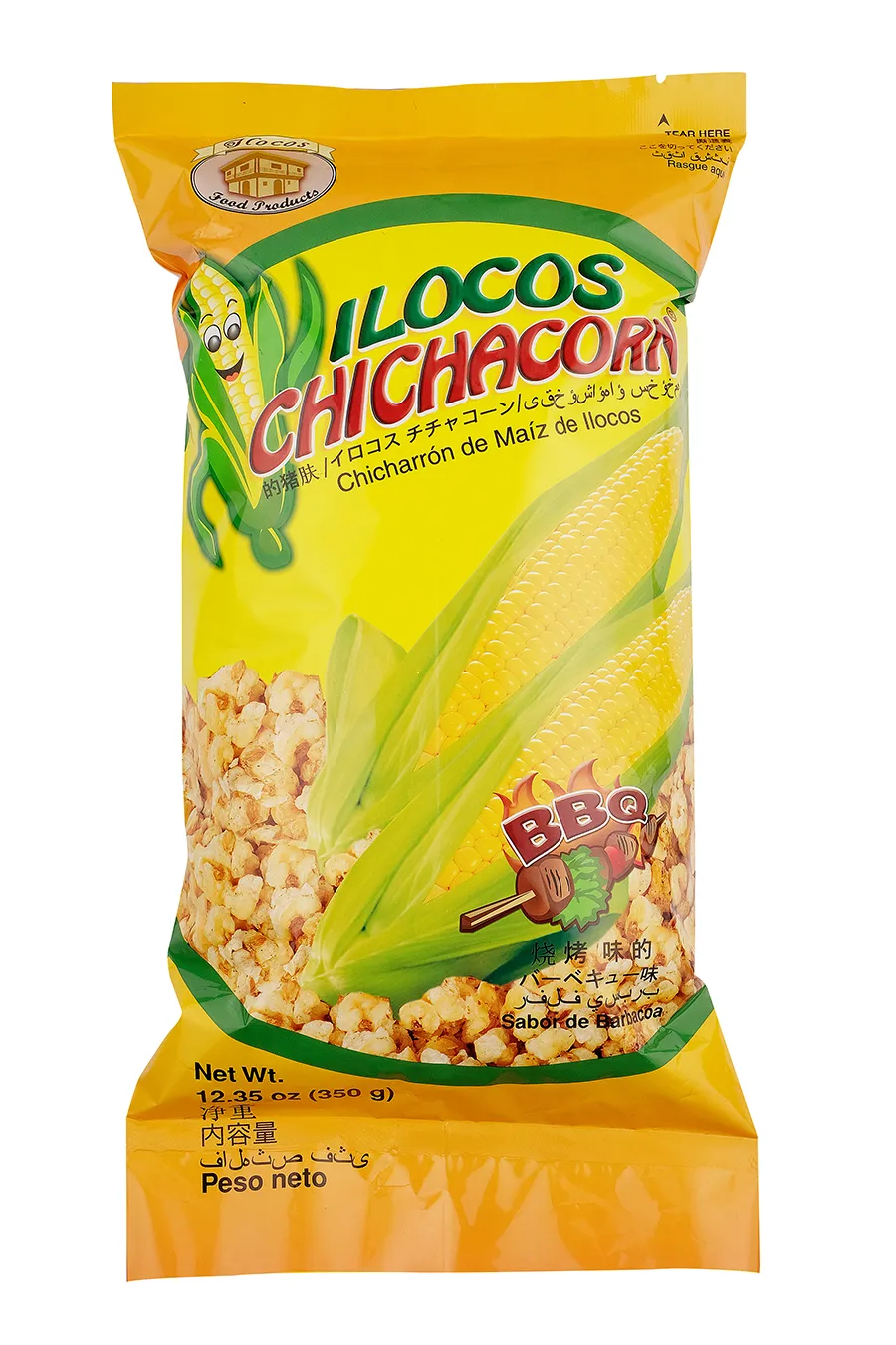 ILOCOS FOOD PROD CHICHACORN BBQ 12.35 OZ