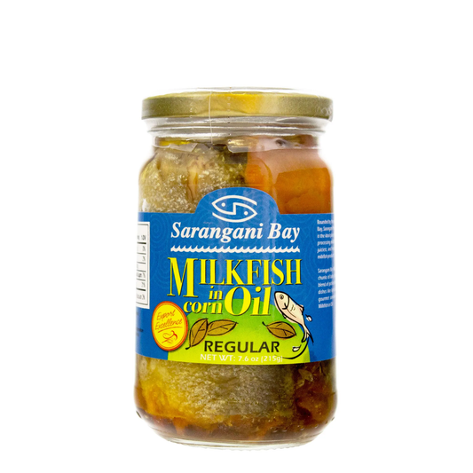 SARANGANI BOTTLED MILKFISH REGULAR  IN OIL 8 OZ