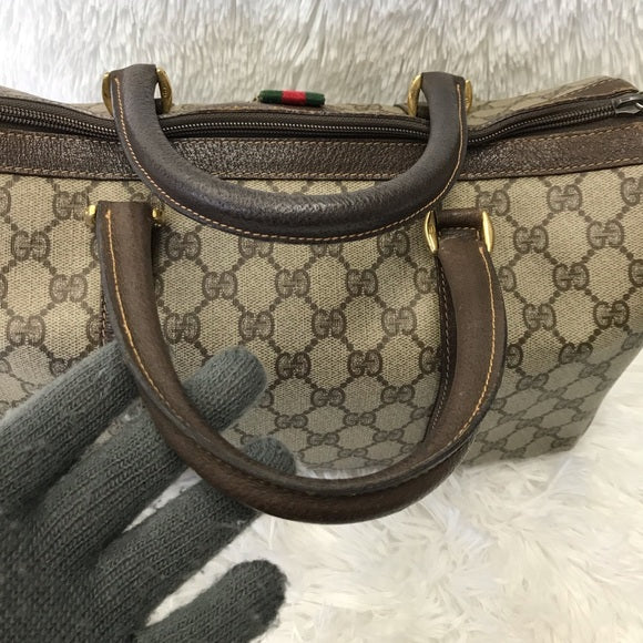 GUCCI MONO BOSTON VINTAGE SHERRY LINE BAG