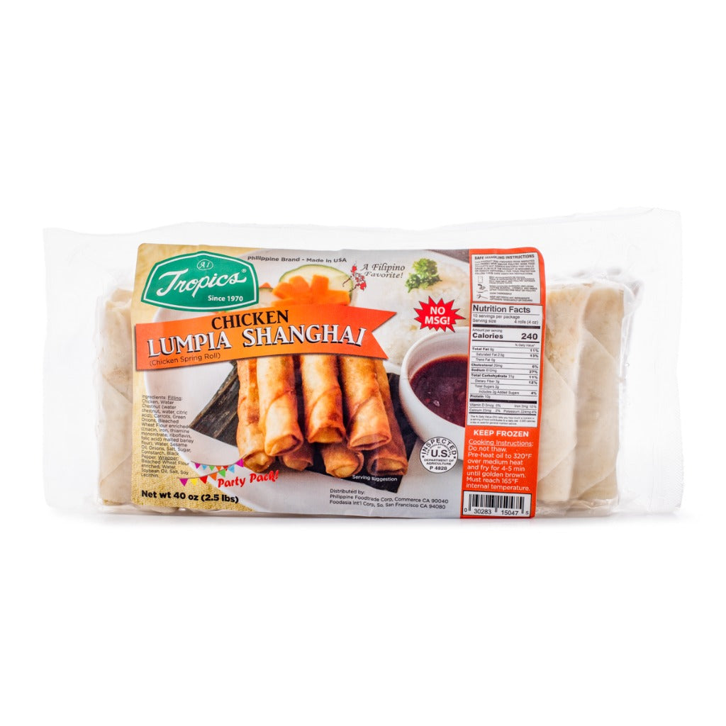 TROPICS LUMPIANG SHANGHAI  CHICKEN PARTY PACK  2.5 LBS