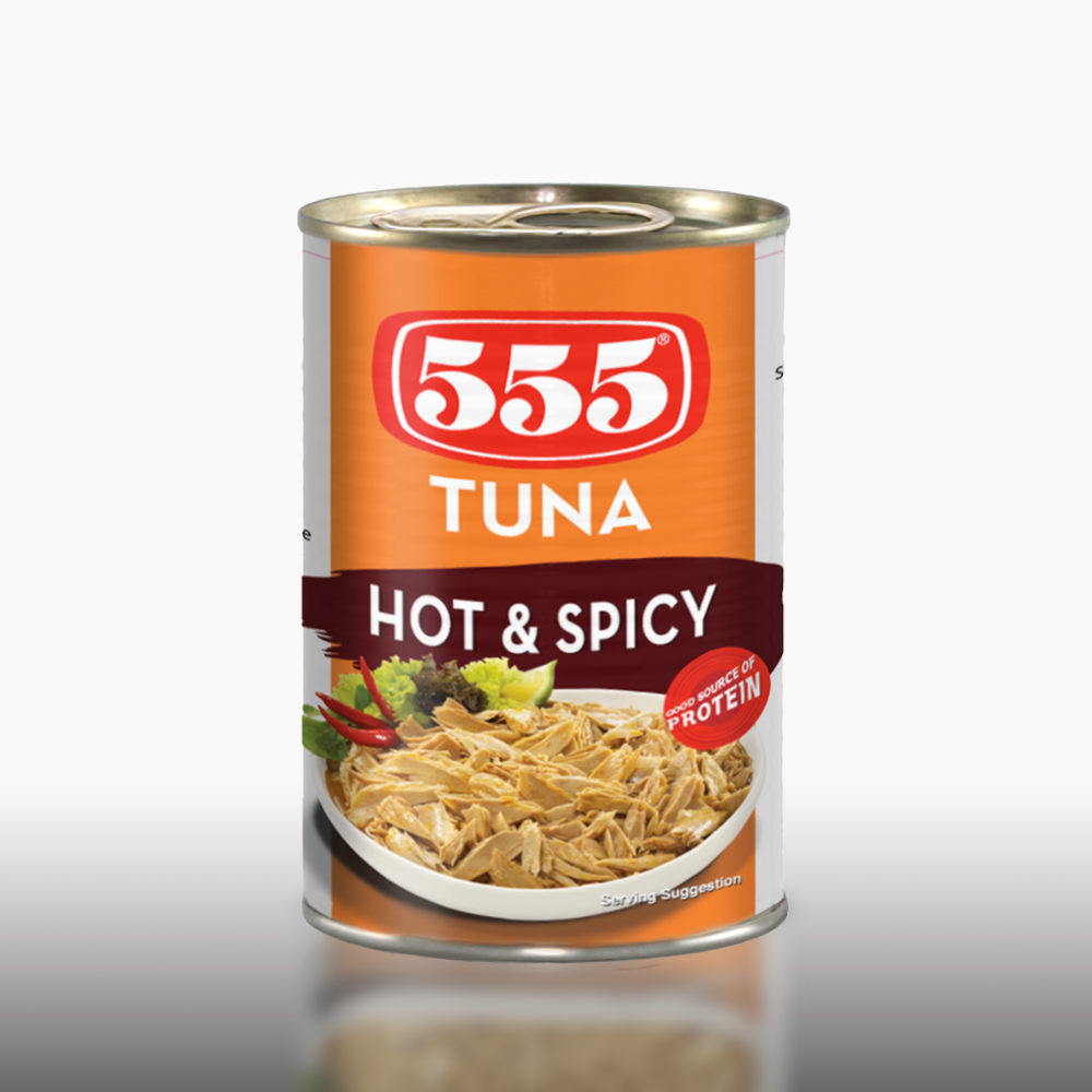 555 TUNA FLAKES HOT AND SPICY 5.5 OZ