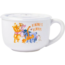 Load image into Gallery viewer, Winnie the Pooh 24oz Ceramic Soup Mug with Vented Lid
