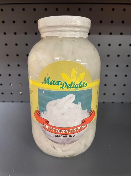 MAX DELIGHT MACAPUNO STRING COCONUT 32 OZ