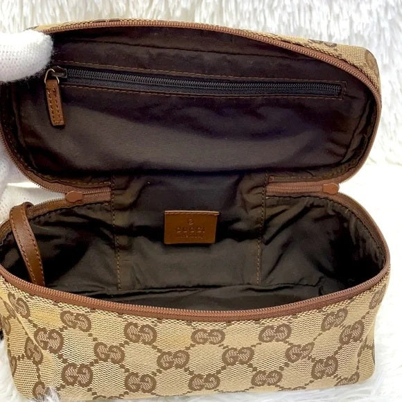 GUCCI WEBLINE COSMETIC CASE WITH EYELINER POUCH
