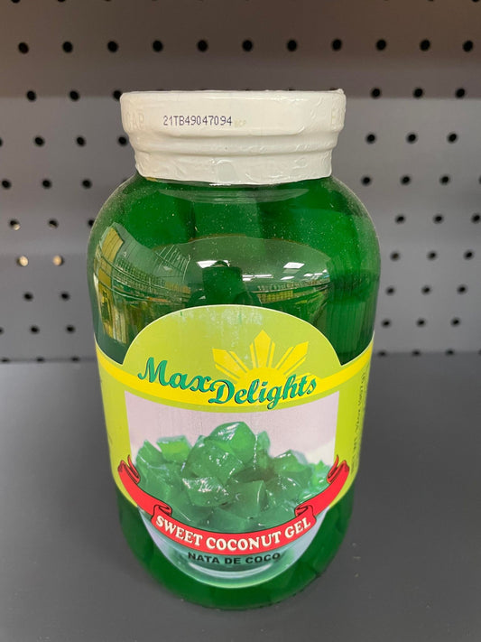 MAX DELIGHT NATA DE COCO ( GREEN, WHITE, RED )  32 OZ