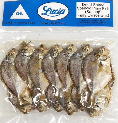 LUCIA DRIED PONY FISH SAPSAP 100 GRAMS