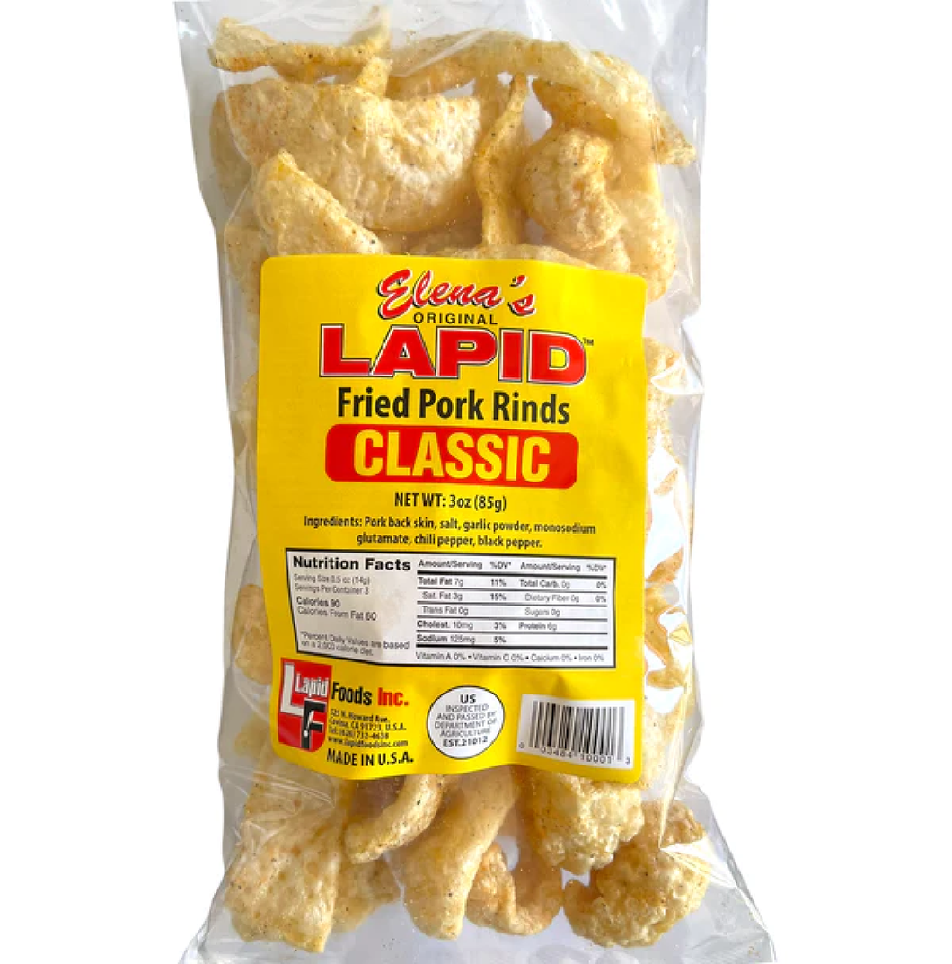 LAPID CLASSIC PORK SKIN  3 OZ