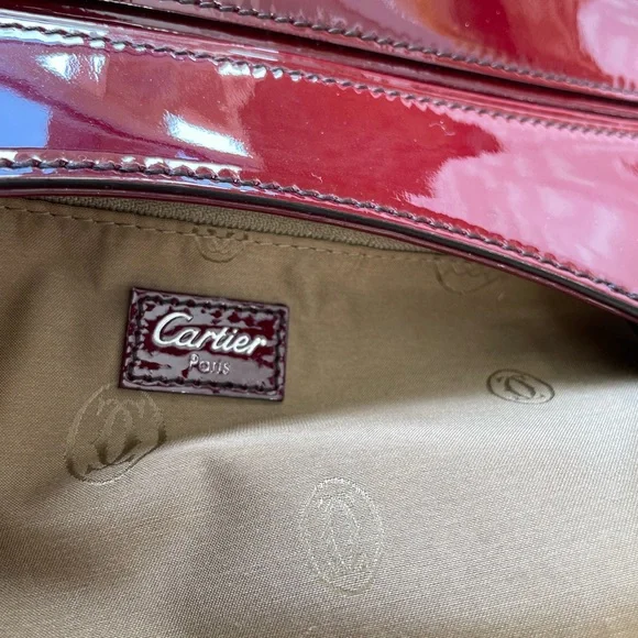 Cartier Red Patent Leather Small Marcello De Cartier Bag Cartier | TLC