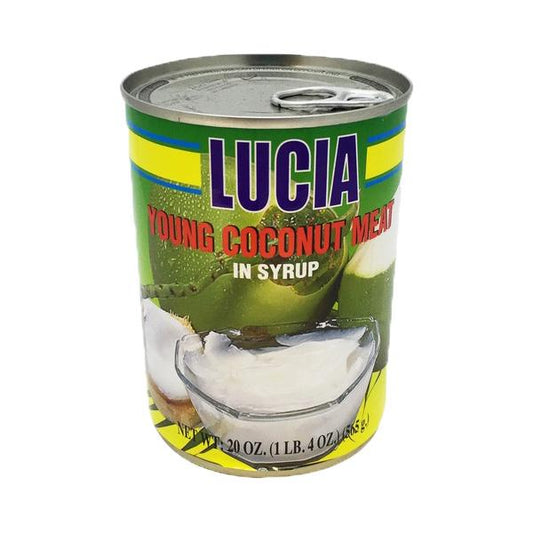 LUCIA YOUNG COCONUT MEAT IN SYRUP 20 OZ